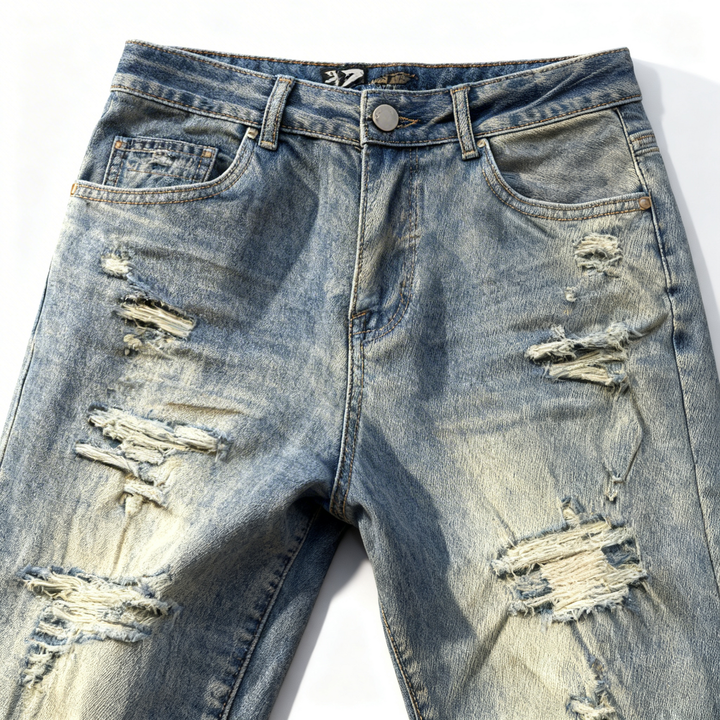 Light Wash Denim Shorts