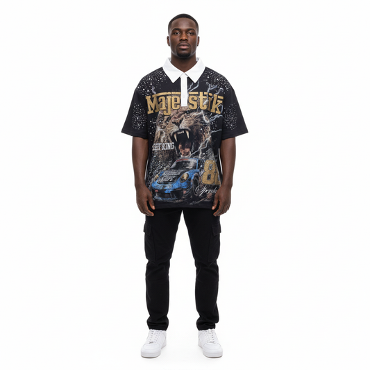 Majestik Street King 88 Speedway Polo – Model Shot