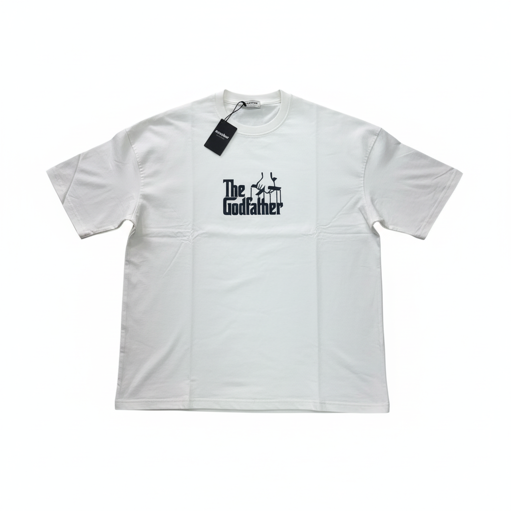 White Godfather Tee - Studio Quality
