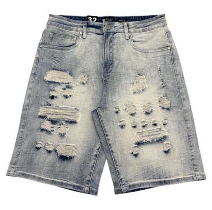Light Wash Denim Shorts