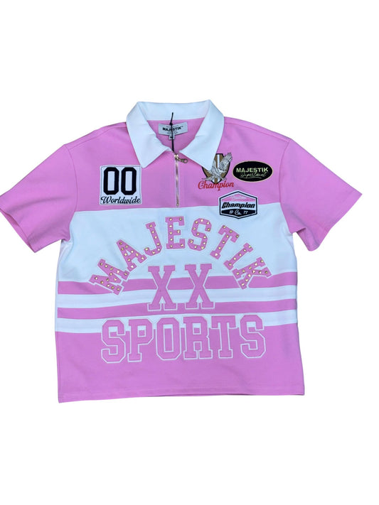Majestic XX - Pink Polo Tee