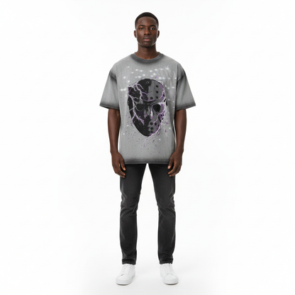 Hockey Mask Graphic Tee Model Shot