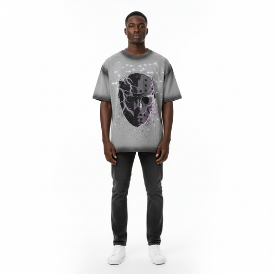 Hockey Mask Graphic Tee Model Shot