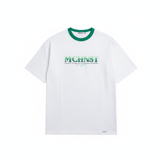 MCHNST Ringer Tee – Flat Lay