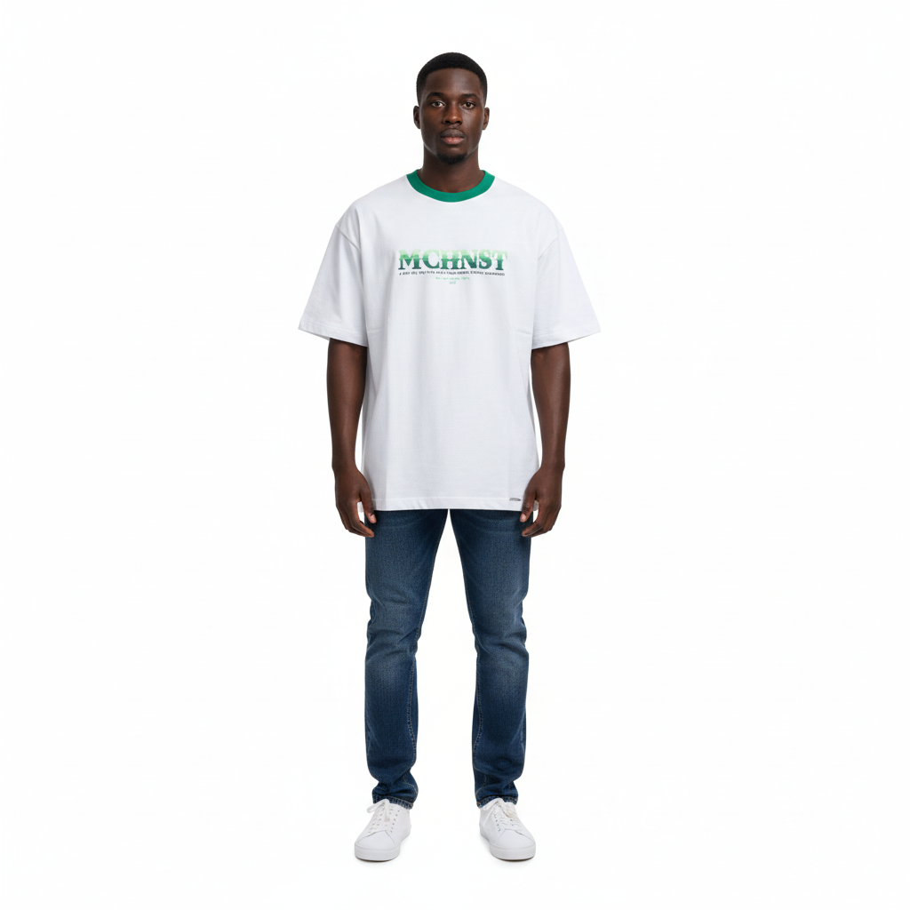 MCHNST Ringer Tee – Model Shot