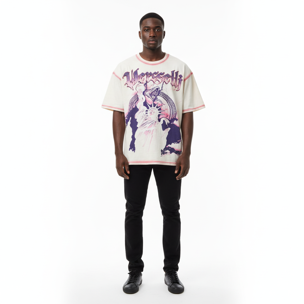 Verselli Tee - Black Male Model