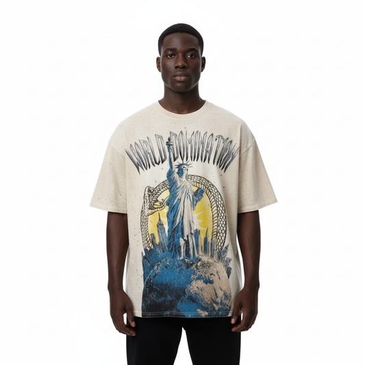 World Domination Tee Model Shot